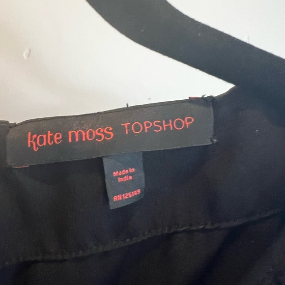 Topshop by Kate Moss Black Fringe Mini Dress - Picture 5 of 6